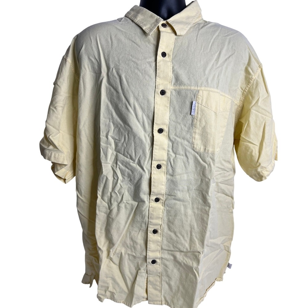 Cabela's Button Up Shirt Short Sleeve‎ Pocket Front 2XL Tall